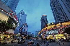 Sichuan Road is a popular shopping area in Hongkou district