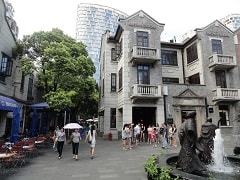 Xintiandi is a popular dining and shopping area in Huangpu district