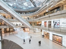 Inside IFC Mall in Lujiazui, Pudong district